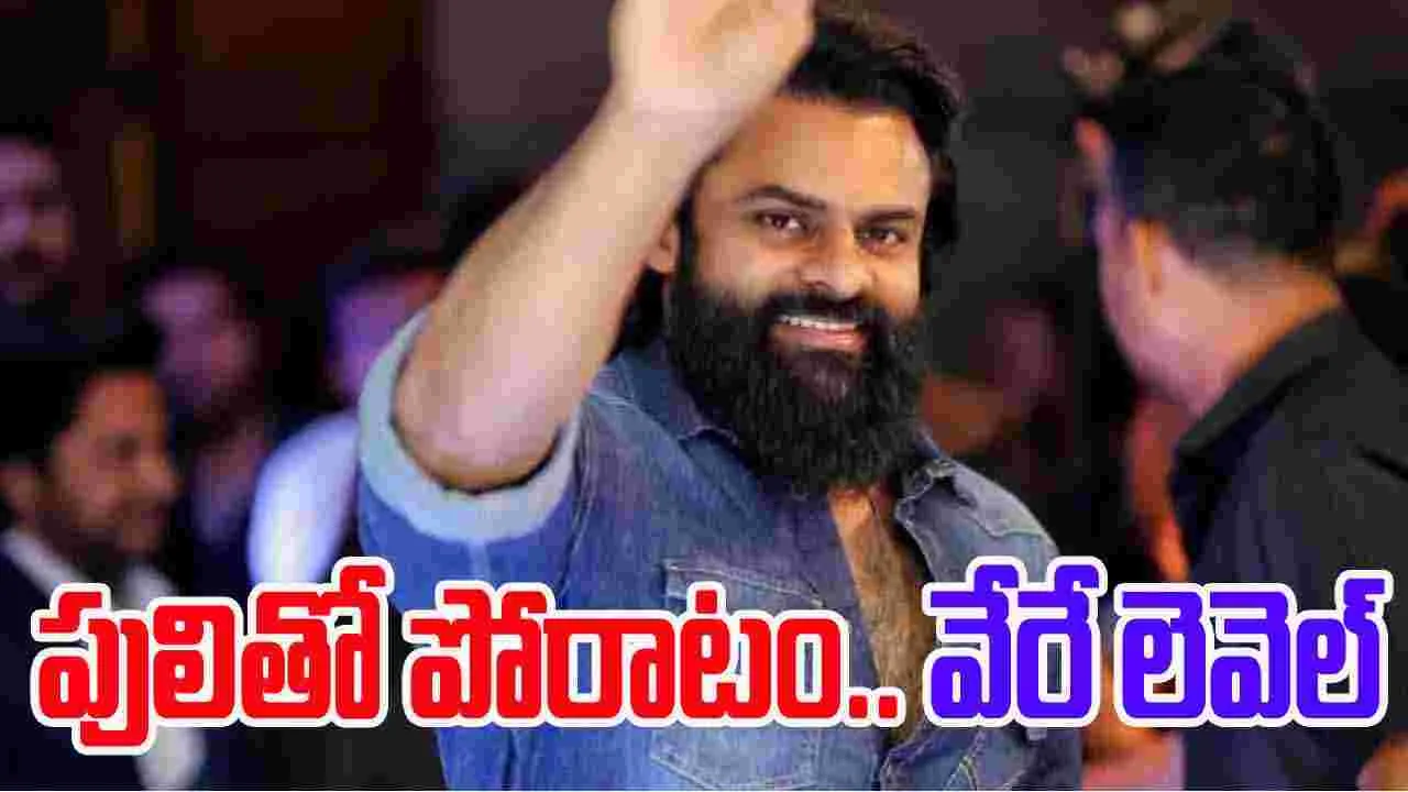 Sai Durga Tej:  పులితో మెగా మేనల్లుడు పోరాటం.. 