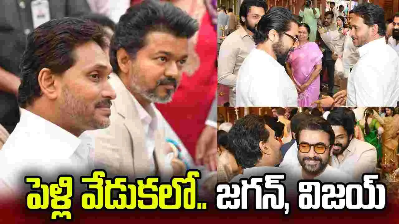 చెన్నైలో.. పెళ్లి వేడుక‌! జ‌గ‌న్‌తో.. విజ‌య్‌, సూర్య‌, కార్తీ, మోహ‌న్ బాబు ముచ్చ‌ట‌