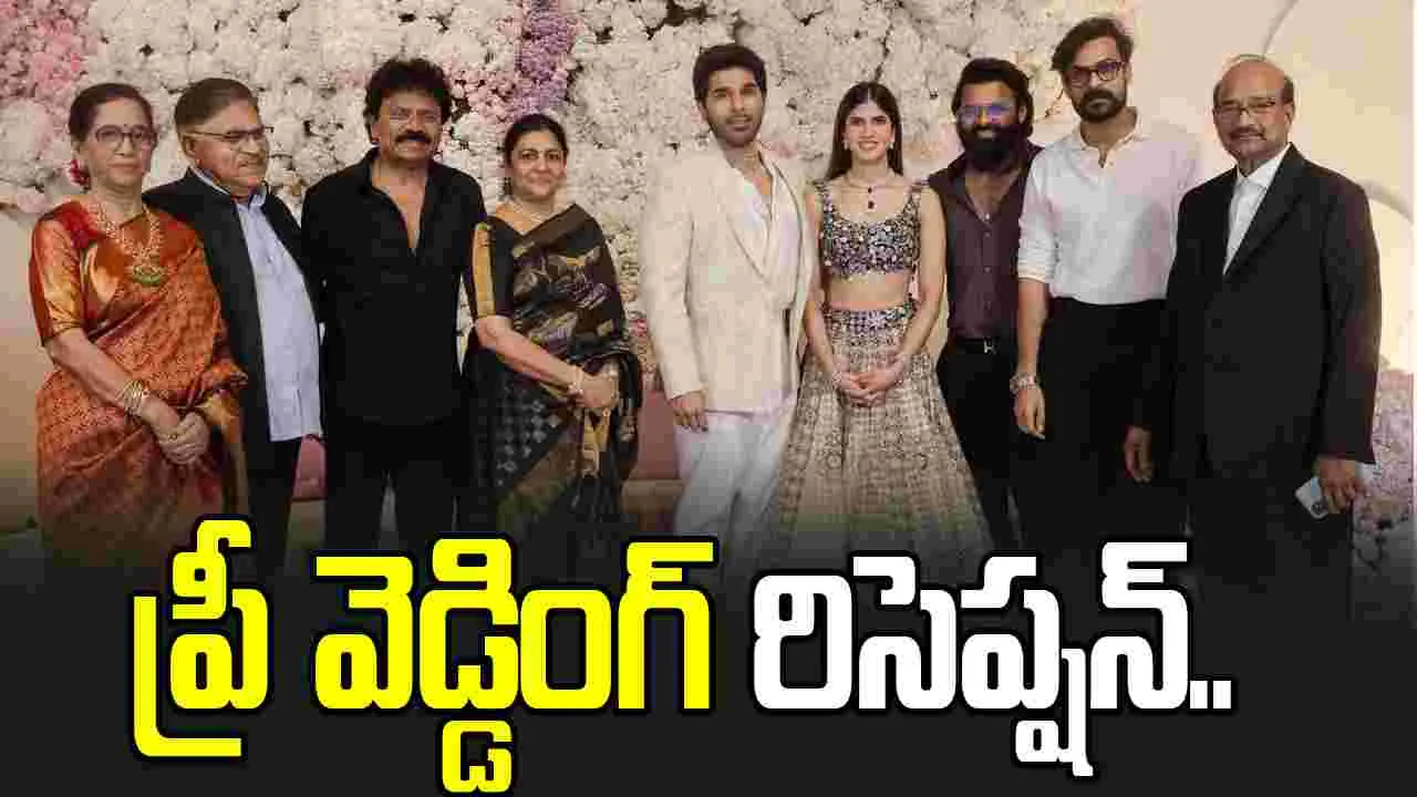 వైభవంగా అల్లు శిరీష్  ప్రీ వెడ్డింగ్‌ రిసెప్షన్‌