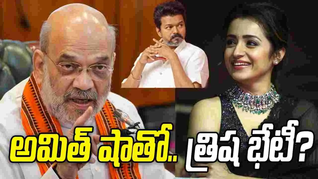 ఎన్డీఏ-టీవీకే పొత్తు.. త్రిష చేతిలో నిర్ణ‌యం