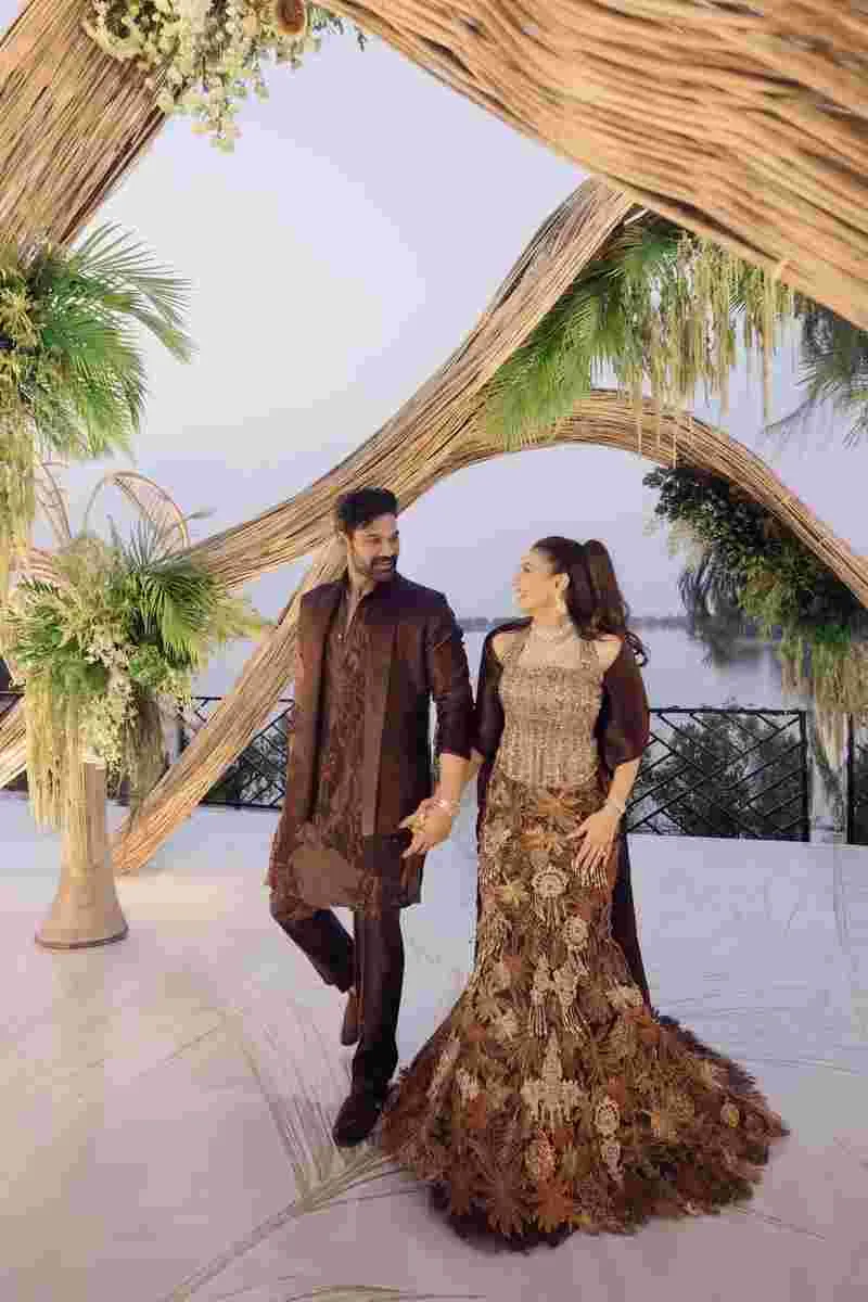 నిశ్చితార్థపు వేడుకలో బెల్లంకొండ సాయి శ్రీనివాస్, కావ్య రెడ్డి.. ఫొటోలు వైరల్