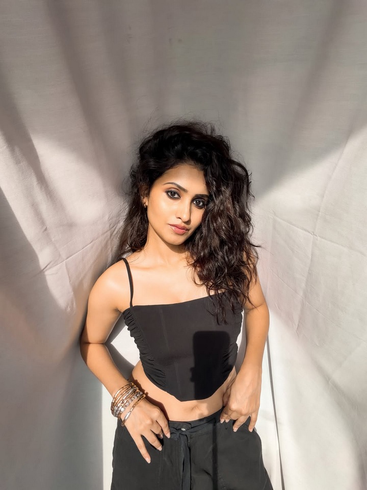 దీపికా పిల్లి హాట్ హాట్ పోజులు.. సోషల్ మీడియాలో సెగలు