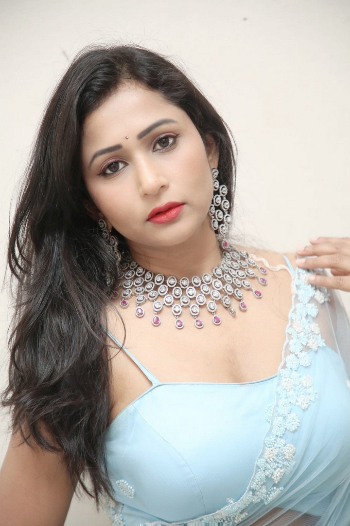 స్కై బ్లూ శారీలో జో శర్మ.. ఫొటోలు చూశారా?