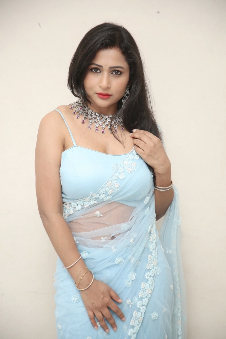 స్కై బ్లూ శారీలో జో శర్మ.. ఫొటోలు చూశారా?