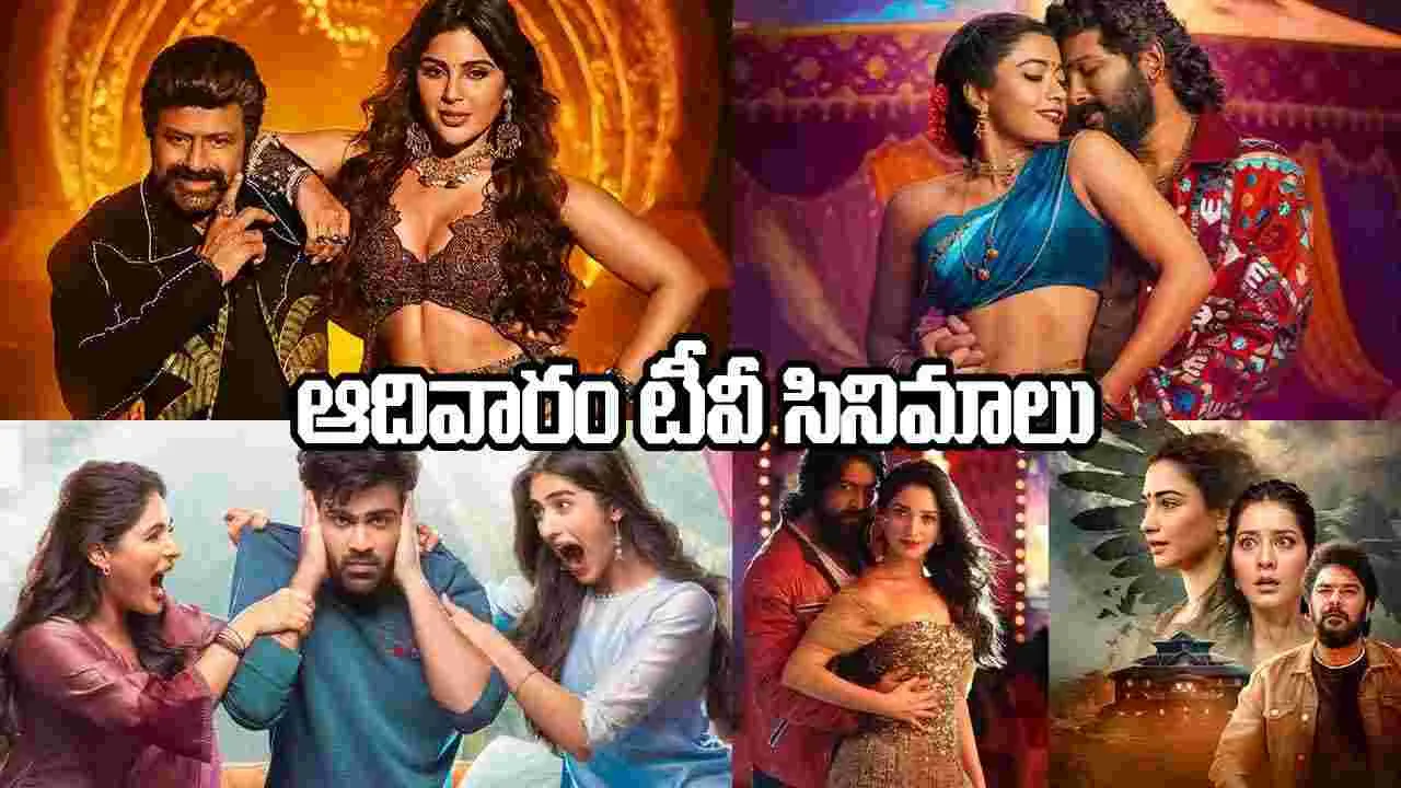 Sunday TV Movies: ఆదివారం.. ఎంటర్‌టైన్‌మెంట్ ఛానల్స్‌లో వచ్చే సినిమాలివే