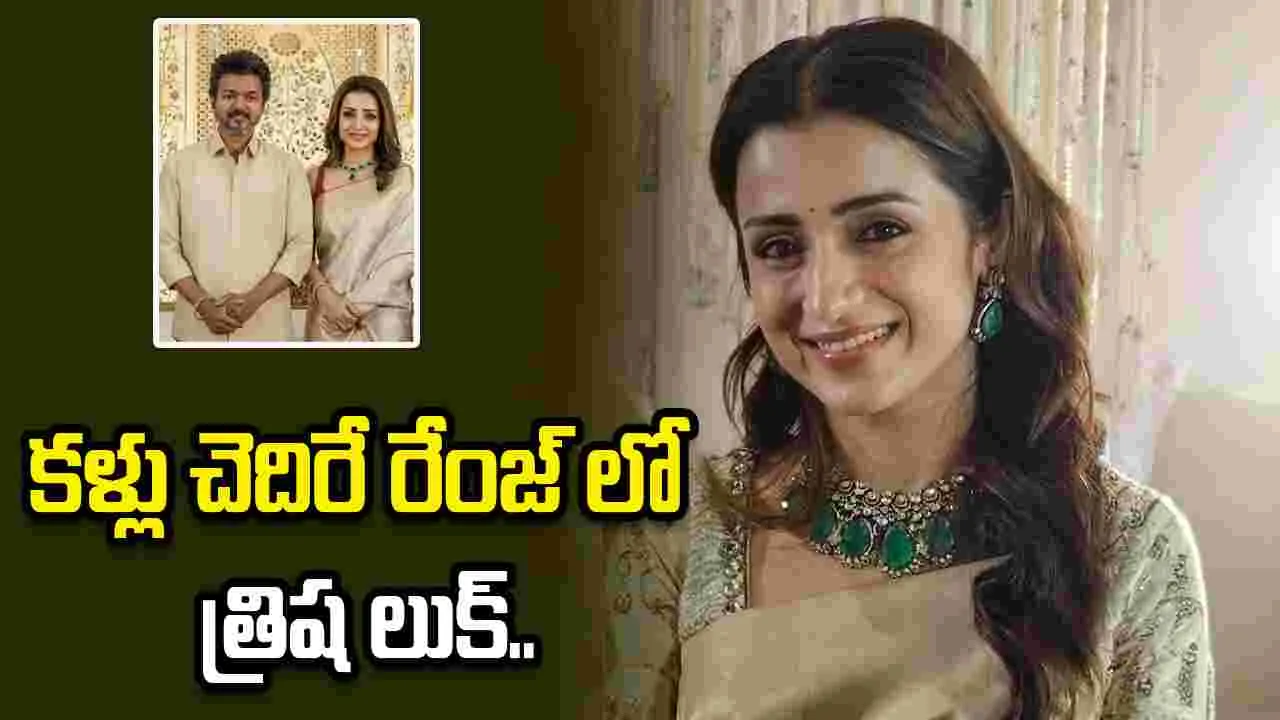 సీఎంకి కాబోయే భార్యనా.. మజాకానా.. 3 కోట్ల నెక్లెస్ తో త్రిష రచ్చ