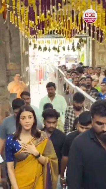 చాముండేశ్వరి అమ్మవారిని దర్శించుకున్న కాజల్ అగర్వాల్!