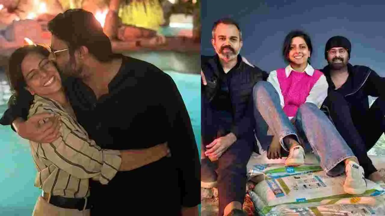 నీల్ భార్యకు ప్రభాస్ ముద్దు.. డార్లింగ్ ఏంటా పని